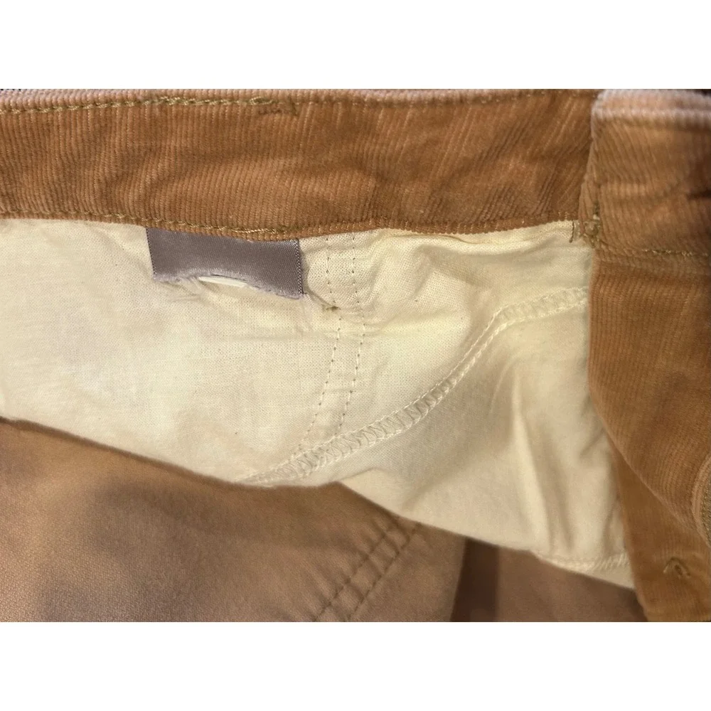 NYDJ Womens Tan Corduroy High Rise Midi Skirt‎ Lift Tuck Technology Size 18 Plus
